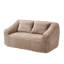 Chaise longue d'intérieur surdimensionnée et comprimée avec coussins décoratifs et accoudoirs, canapé-lit rembourré en chenille-856688258