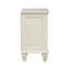 Table de chevet 3 blanc crème avec plateau coulissant - 3 tiroirs transformables