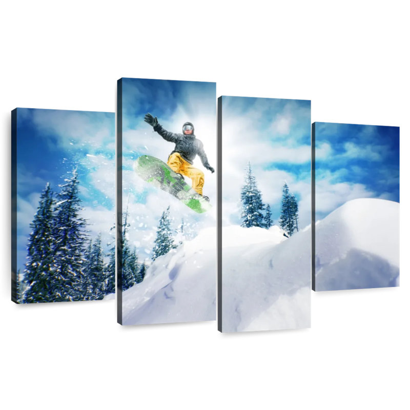 Sirci Snowboarder sautant