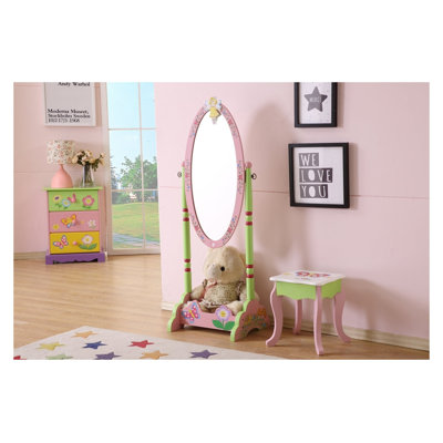 Miroir sur pied en bois pour enfants Olivia the Fairy