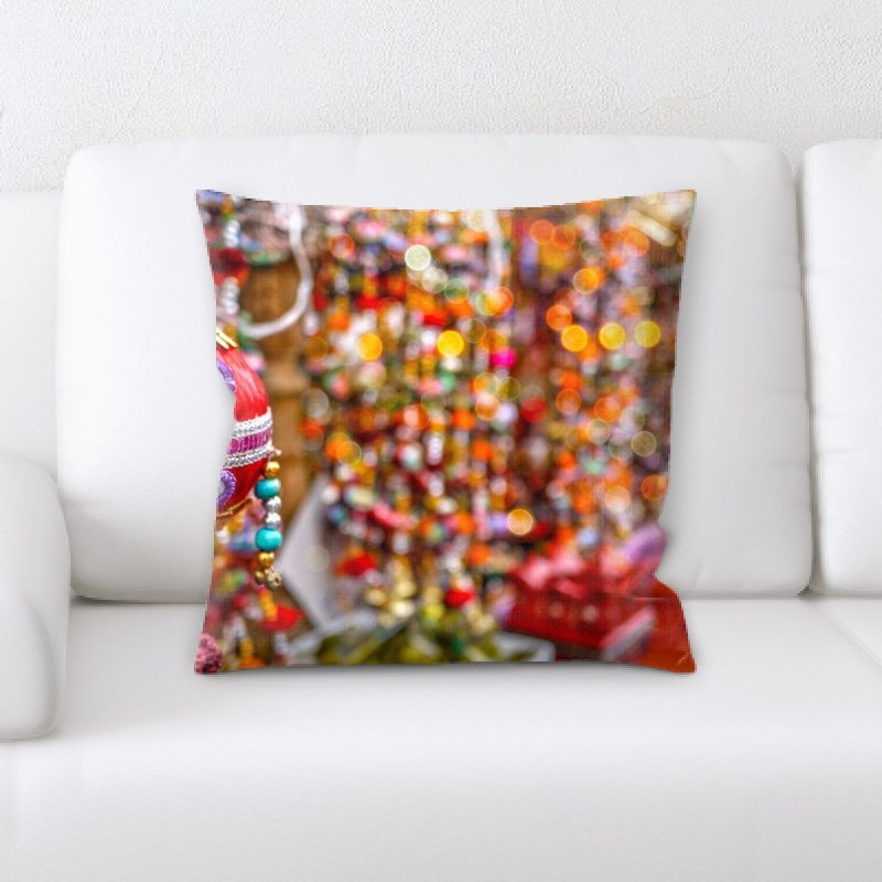 Coussin décoratif de couleurs vives