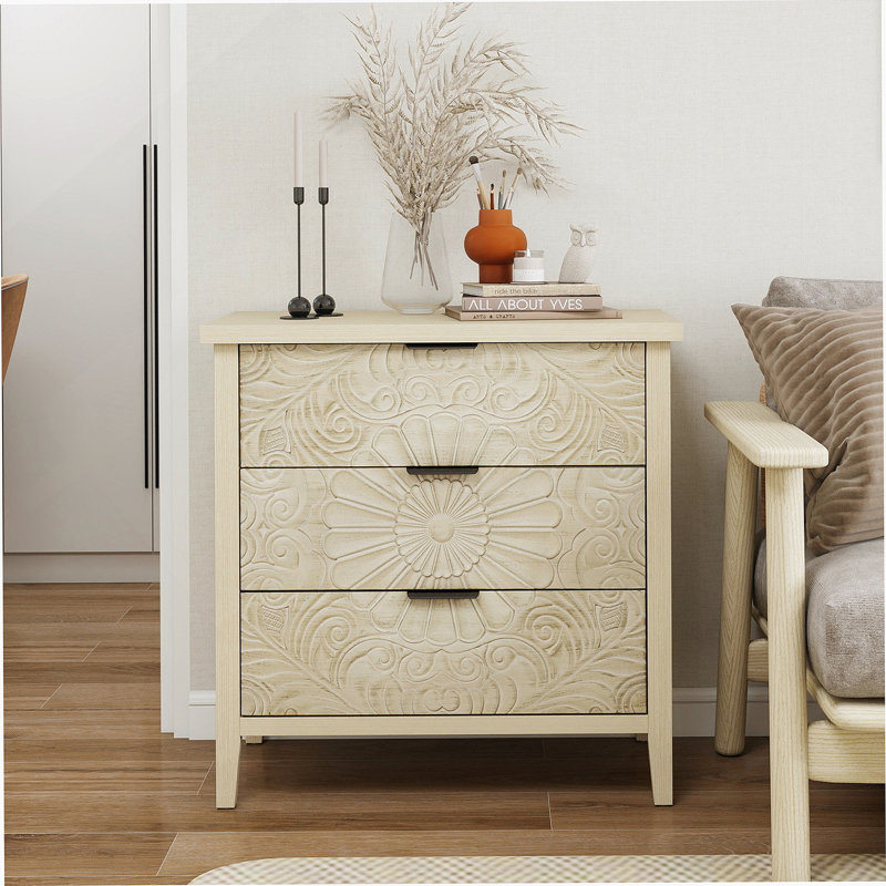 Armoire 3 tiroirs, mobilier américain, convenant à la chambre à coucher, au salon et au bureau
