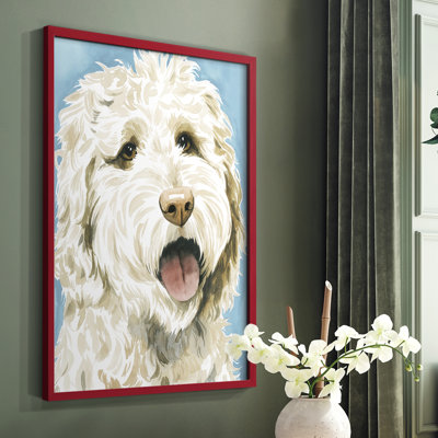 Labradoodle II Framed Print - Solid Wood