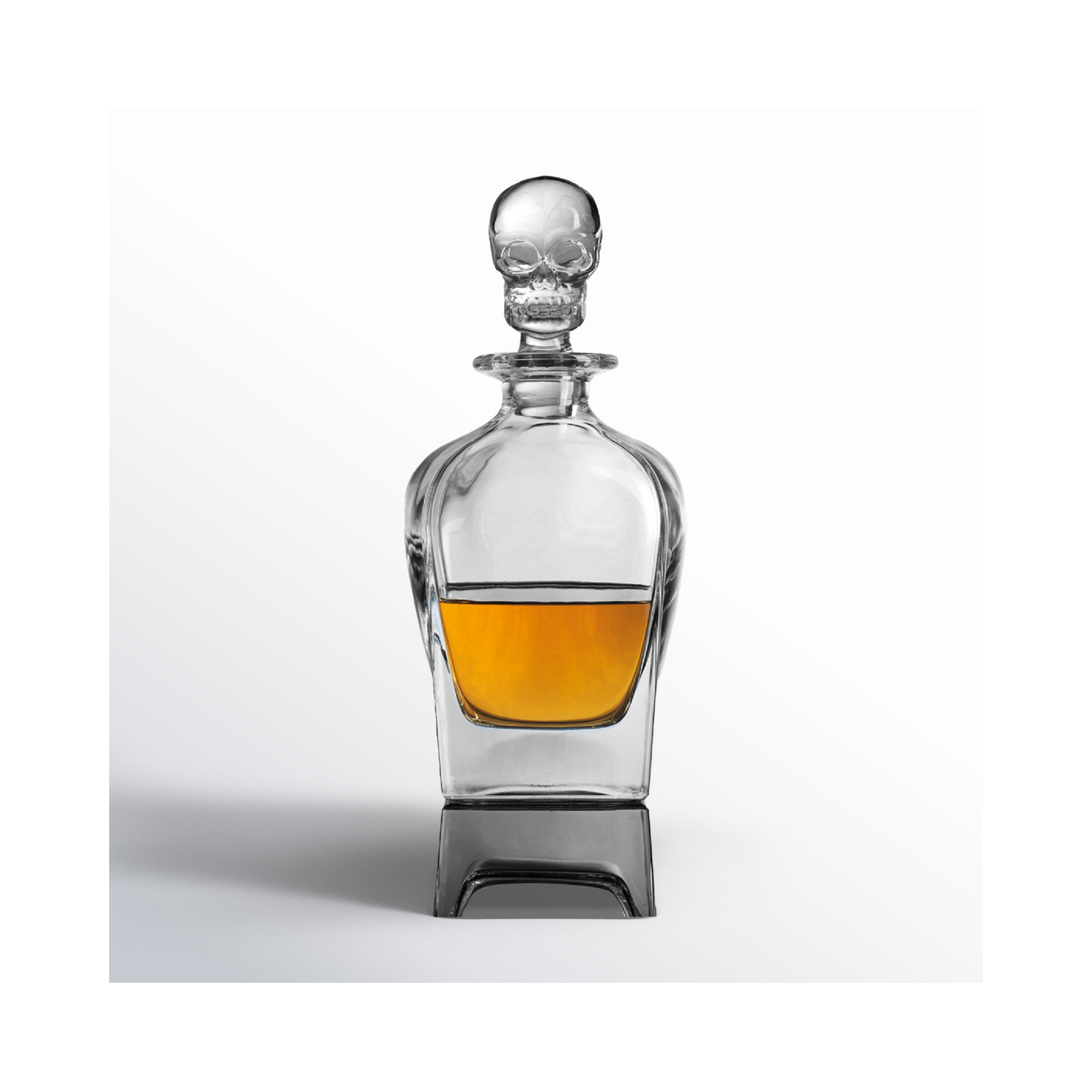 Skull 24 oz. Whiskey Decanter, Clear