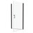 Universal Pivot Shower Door, Matted Black - 1/4" Tempered Clear Glass, 1 3/8" Adjustable, 36000 Times Function Test, Leakage, Simple Install Door In Open And Close Tests, Leak, Installation