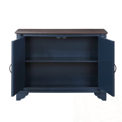 Console Table With 2 Doors And Adjustable Storage Shelf by Ophelia & Co.
