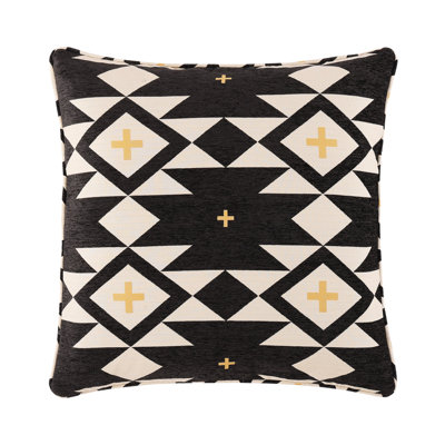 High Desert Chenille Jacquard Native American Aztec Southwestern Rustic Western Euro Sham 27x27 inch