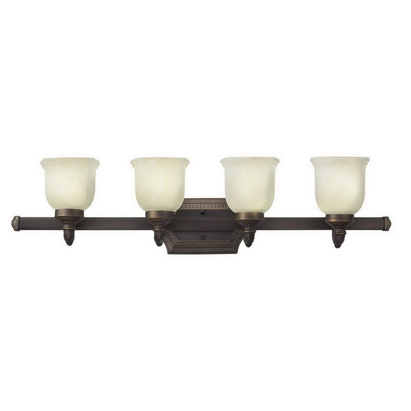 Walston 4 - Light Dimmable Vanity Light, Spanish Alabaster