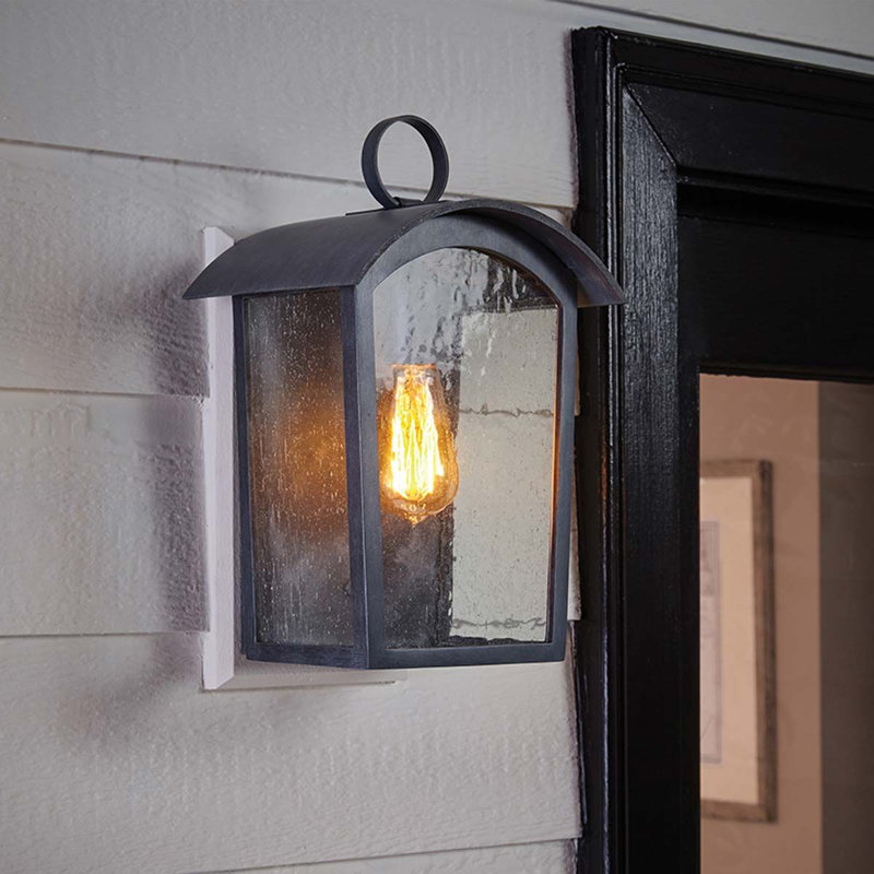 Oriel Dark Grey 41.3cm H Outdoor Wall Lantern