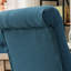 Lot de 2 chaises de salle à manger bleues en bois massif - Excellent revêtement, élégantes et confortables.