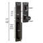 Handleset with Deadbolt and Transitional Door and Rosette-69027575