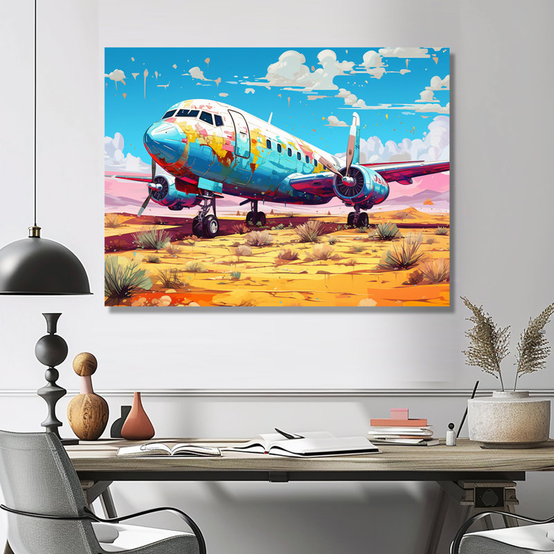 «Blue Sky Nostalgia Floral Mourning», reproduction d'art mural, Toile tendue, H 12 po x l 20 po