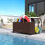 Panier de rangement flottant pour piscine en osier pour l'extérieur Outsunny-57441330
