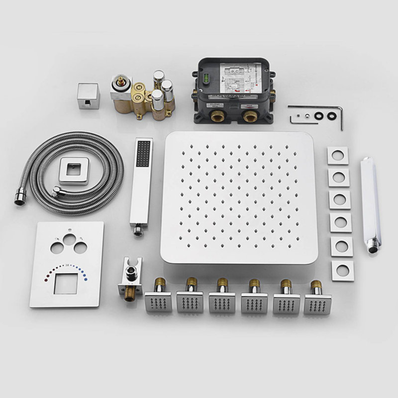 All-In-One Kit with Rough in-Valve, Chrome