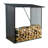 64'' W x 35'' D Metal Log Store