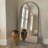 Malesha Large Modern Full Length Arched Aluminum Alloy Framed Floor Mirror-344613390-344613389