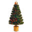 Sapin de Noël artificiel en PVC vert à fibre optique avec lumières à couleurs changeantes / combinées-91244883
