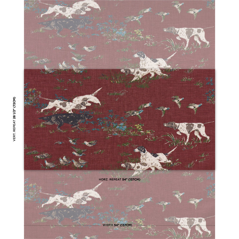 Pointers Fabric, Burgundy