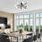 8-Light Modern Sputnik Globe Semi Flush Mount-359083767