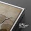 «Cranes Forage On The Mountain», reproduction d'art sur toile encadrée brune-108345366-108345370