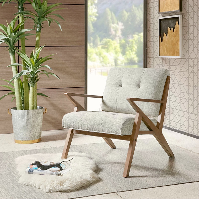 Fauteuil d'appoint capitonné