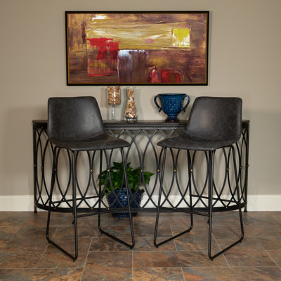 Liekele Upholstered Sled Base Bar Stool