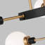 Andrea 7 Light Metal Dimmable Sputnik Chandelier