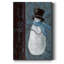 Bonhomme de neige sur toile tendue avec châssis de qualité supérieure - Prêt à accrocher-233192460