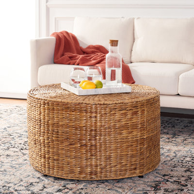 Contemporary Esin Coffee Table – Petite Table with Natural Materials, Modern Edge for Home, Office