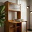 Bureau en noyer de style chinois pliant en bambou
