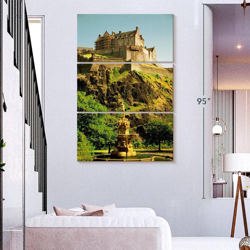 Nicci Cliffside Edinburgh Castle, 74" H x 48" W