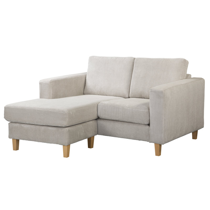 Ladarien Corner Sofa, Creme, Beech, Left Hand Facing