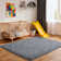 Shag Area Rugs, Light Grey Fluffy Rug for Living Room, Non-Slip Shag Carpet for Bedroom Nursery Kids Play Room Dorm Office