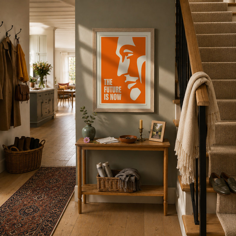The Future Is Now Modern - Print, Oak, A3 - 42.0 x 29.7 cm