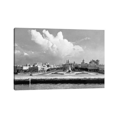 1930S-1940S Skyline View from the Bay of Havana Cuba 1 Piece Wrapped Canvas Wall Art