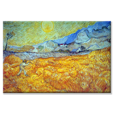 « reaper » par vincent van gogh, reproduction d’art sur toile tendue