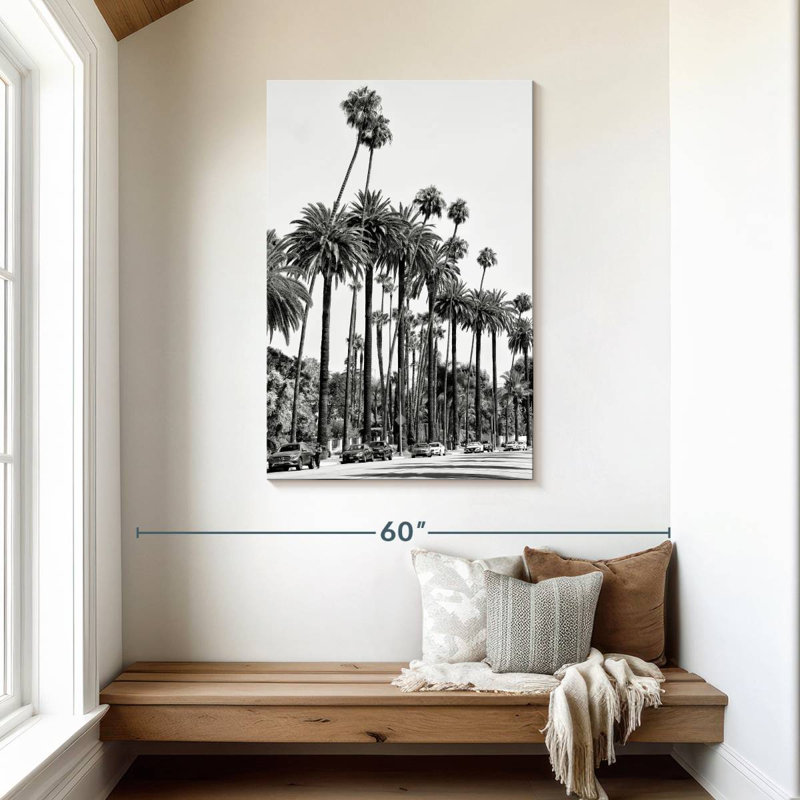 Palmiers de Sireci, Californie, Californie, H 45 po x l 30 po