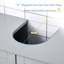 Base de meuble-lavabo gris sous le lavabo - base de meuble-lavabo compacte avec tablette réglable pour les fournitures d'hygiène et les besoins quotidiens de rangement