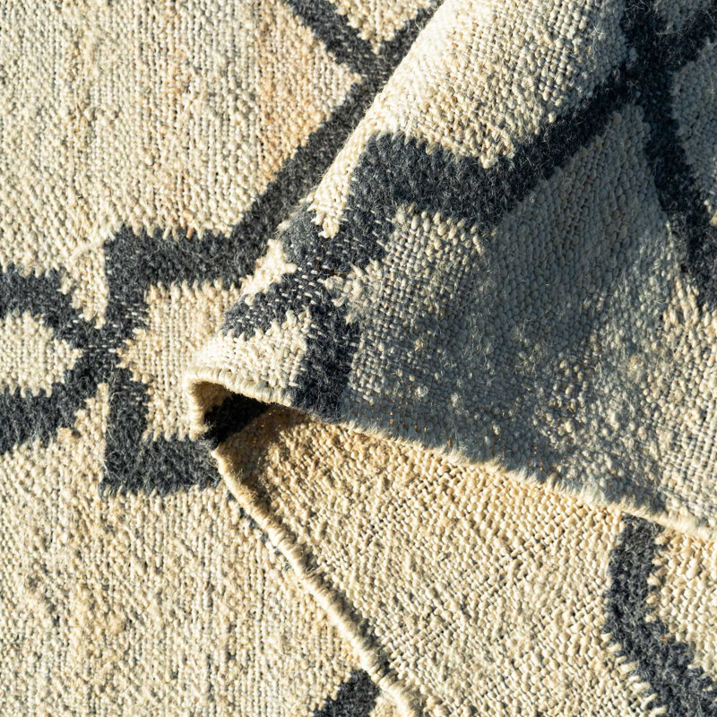Skedee Geometric Hand Woven Area Rug, Rectangle 80 x 150cm