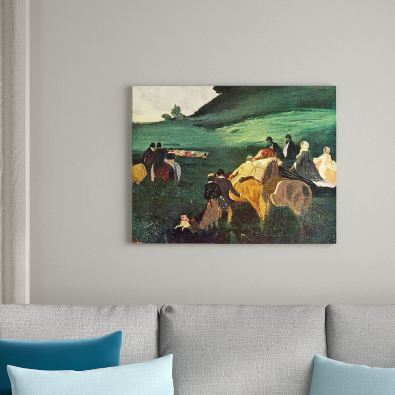 'Riders in the Landscape' by Edgar Degas Painting Print