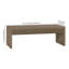 Table basse rectangulaire à cannelures larges en chêne gris 48 po Lawrence-4730244