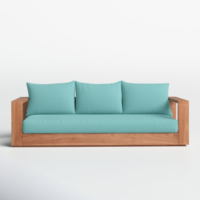 Tulum 87" Teak Patio Sofa