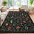 Rugs for Living RoomMachine Washable Area Rugs Non-SlipVintage Floral Rug Bedroom Rug for Dorm Playroom Foyer Entryway-201976013-201976625