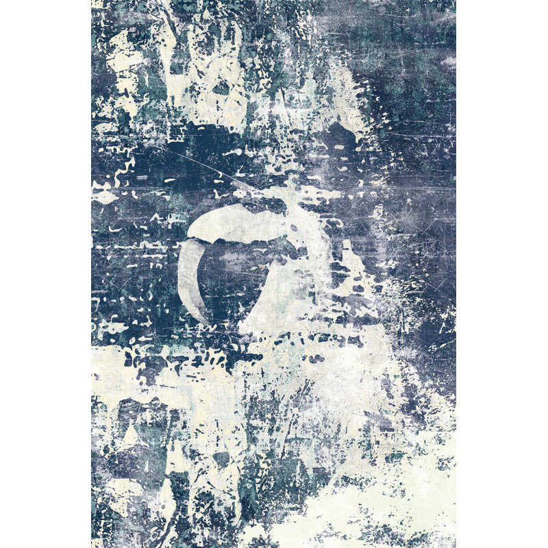 Teal And Blue - Wrapped Canvas Painting, 46cm H x 30cm W x 3.8cm D