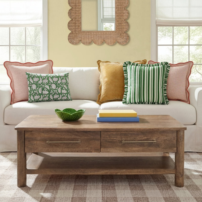 Quinn Solid Wood Top Coffee Table