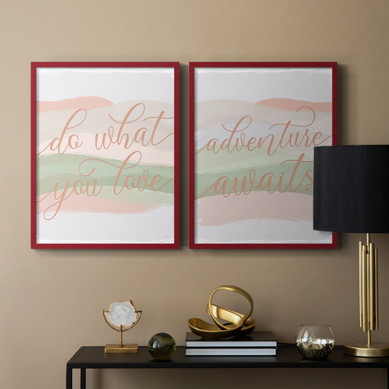 «Do What You Love», impression encadrée de qualité supérieure - prête à être accrochée - aucun clou requis - aucun clou requis