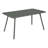 Luxembourg Rectangular Metal Outdoor Dining Table With Umbrella Hole , in. W in. D-86001430-86001425