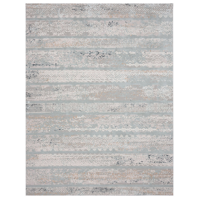Geometric Indoor Rug, Runner 1'10" x 3'