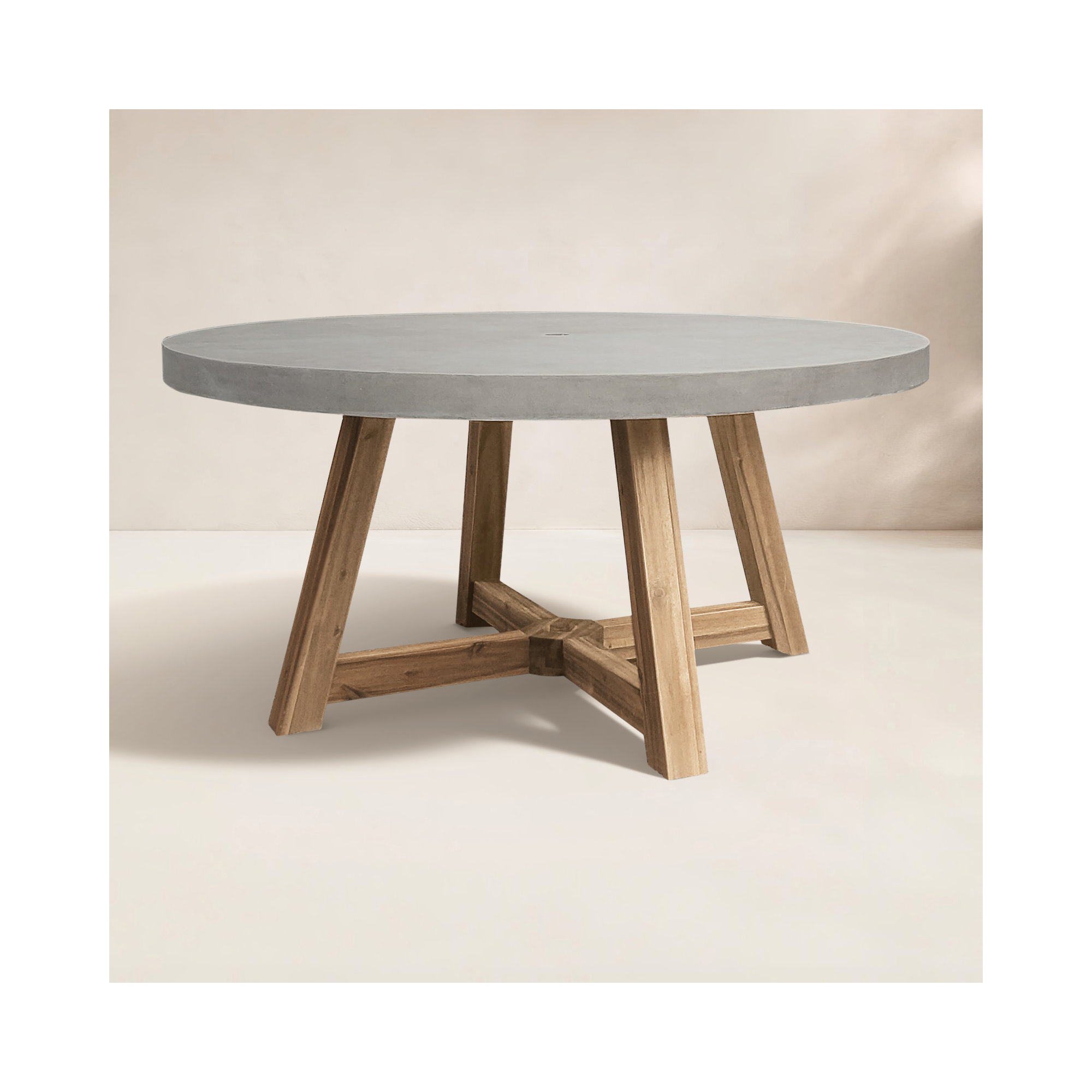 Isabela Round Outdoor Dining Table, 59" Round