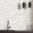 Supreme Tile Natural Bianco 2" x 6" Marble Brick Joint Mosaic Wall Tile-86557897